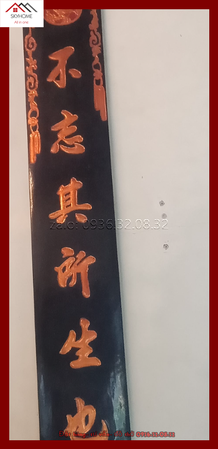 Câu đối thờ chữ Bất vong kỳ sở -Thứ ki như hoặc